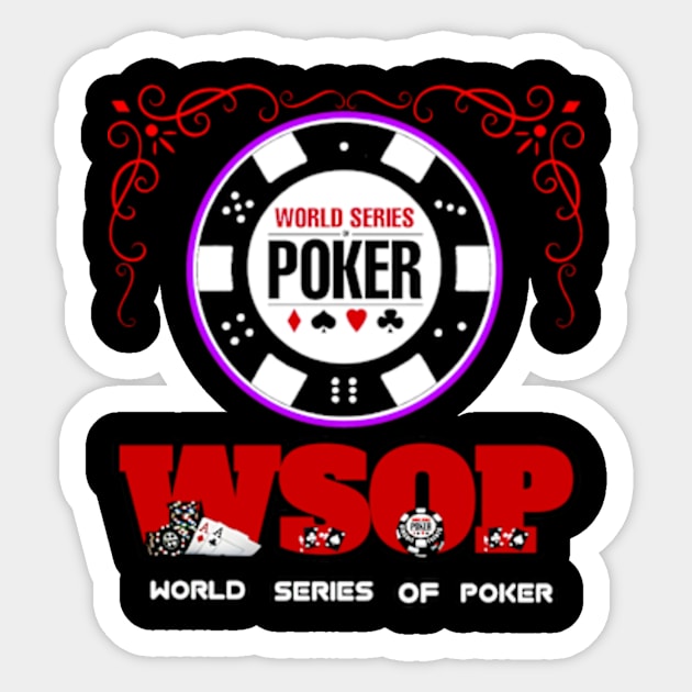 Wsop Free chips logo Wsop Sticker TeePublic